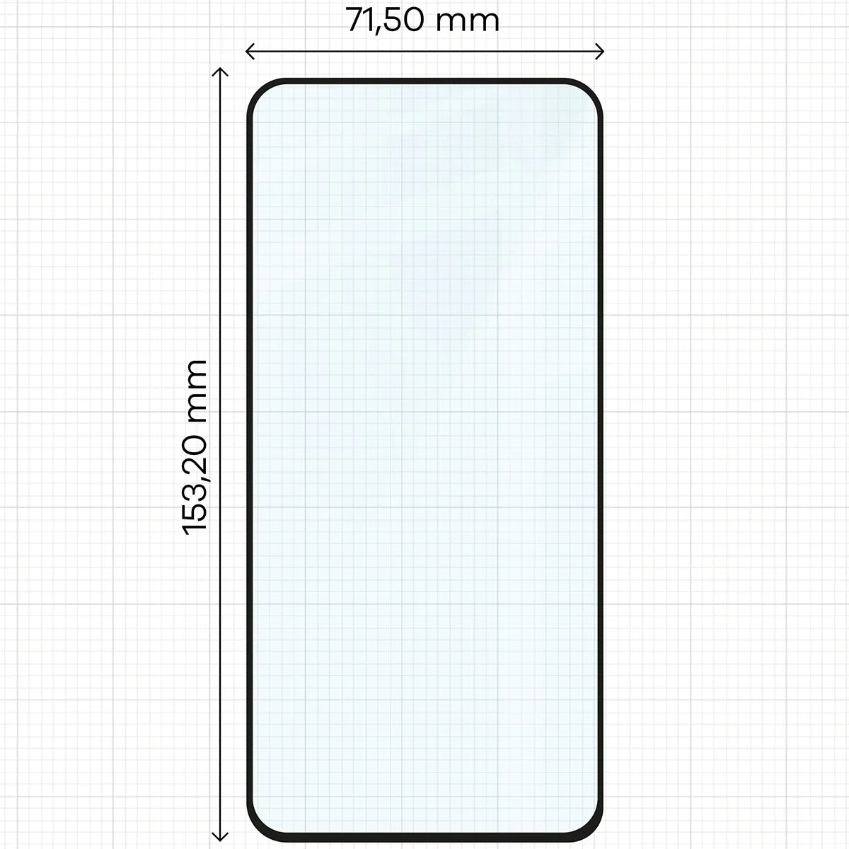 Gehärtetes Glas für Galaxy A54 5G, Bizon Glass Edge Duo, Schwarzer Rahmen, 2 Stück