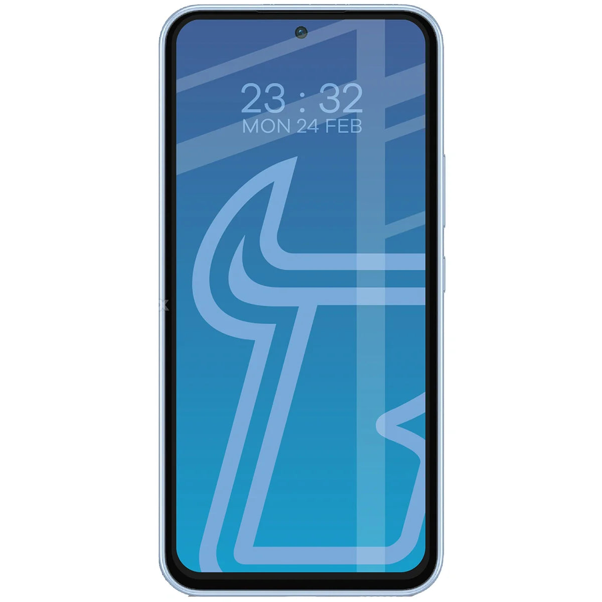 Gehärtetes Glas für Galaxy A54 5G, Bizon Glass Edge Duo, Schwarzer Rahmen, 2 Stück