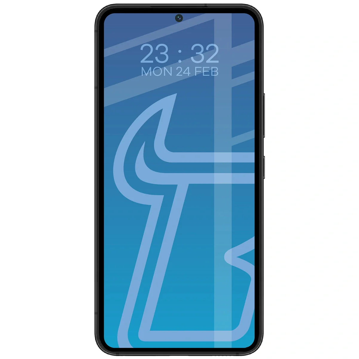 Gehärtetes Glas für Galaxy S22, Bizon Glass Edge Duo, Schwarzer Rahmen, 2 Stück