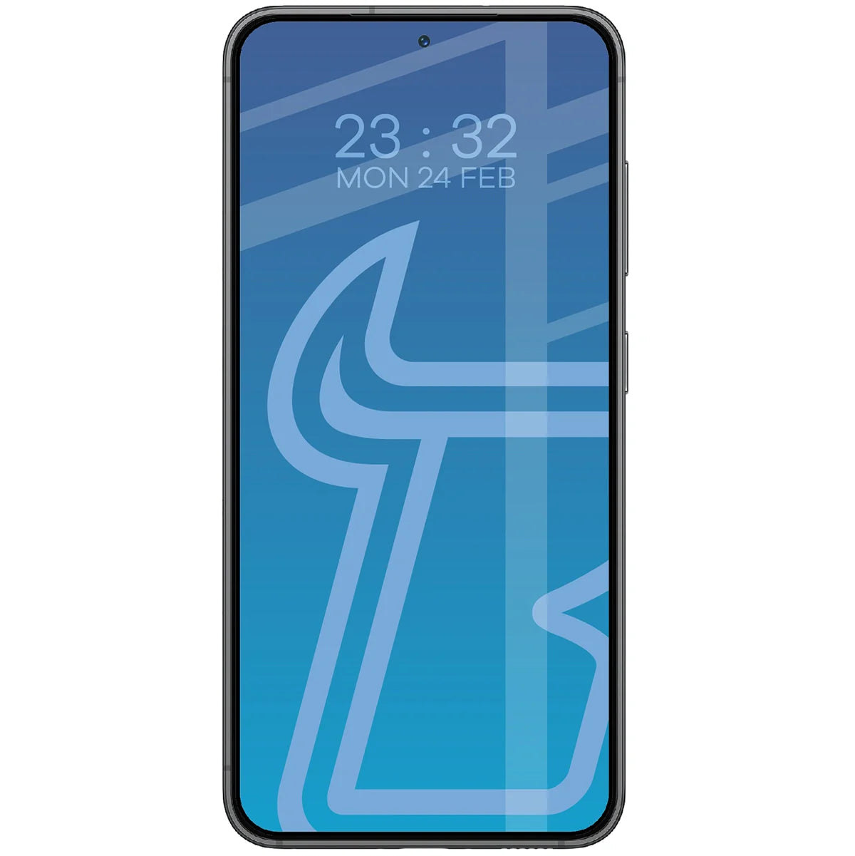Gehärtetes Glas für Galaxy S23, Bizon Glass Edge Duo, Schwarzer Rahmen, 2 Stück