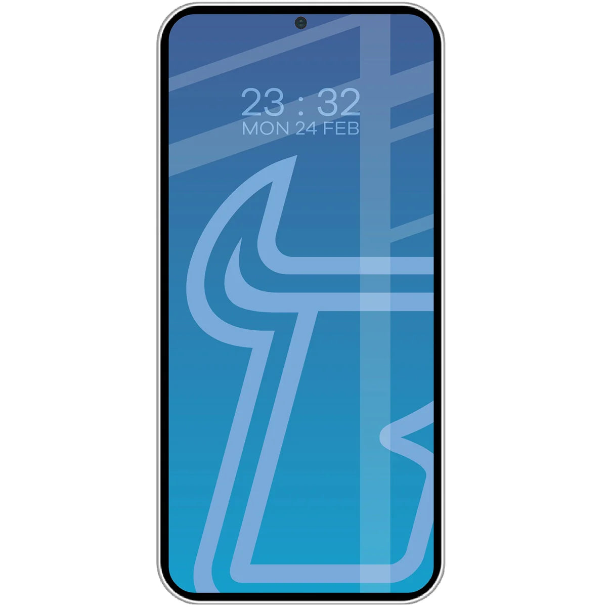 Gehärtetes Glas für Galaxy S25 / S24, Bizon Glass Edge Duo, Schwarzer Rahmen, 2 Stück