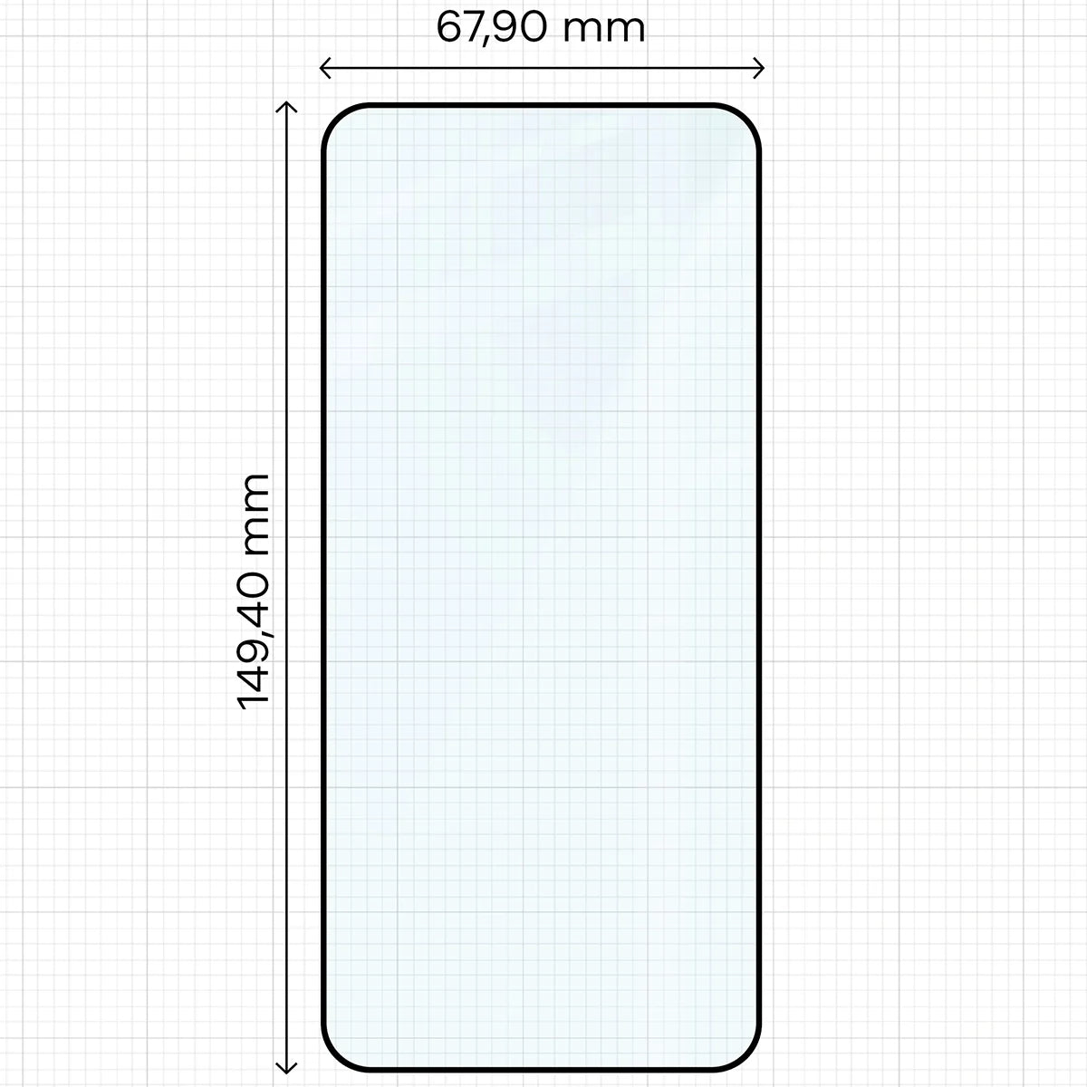 Gehärtetes Glas für Xiaomi 13, Bizon Glass Edge Duo, Schwarzer Rahmen, 2 Stück