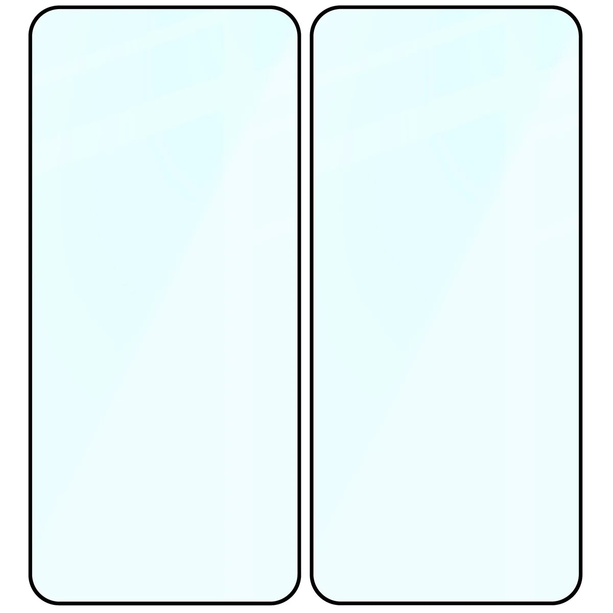 Gehärtetes Glas für Xiaomi 13, Bizon Glass Edge Duo, Schwarzer Rahmen, 2 Stück