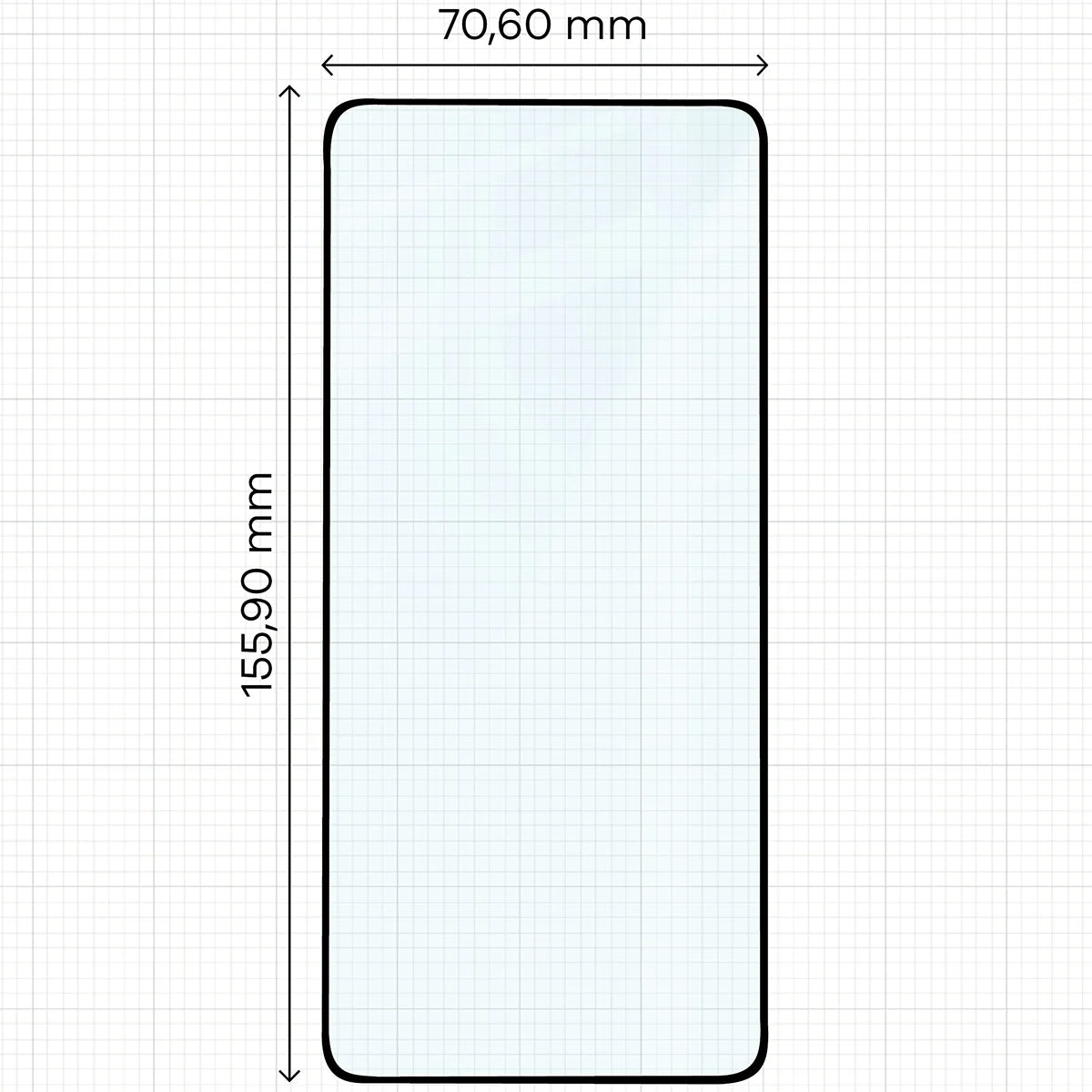 Gehärtetes Glas für Xiaomi 14T Pro, Bizon Glass Edge Duo, Schwarzer Rahmen, 2 Stück