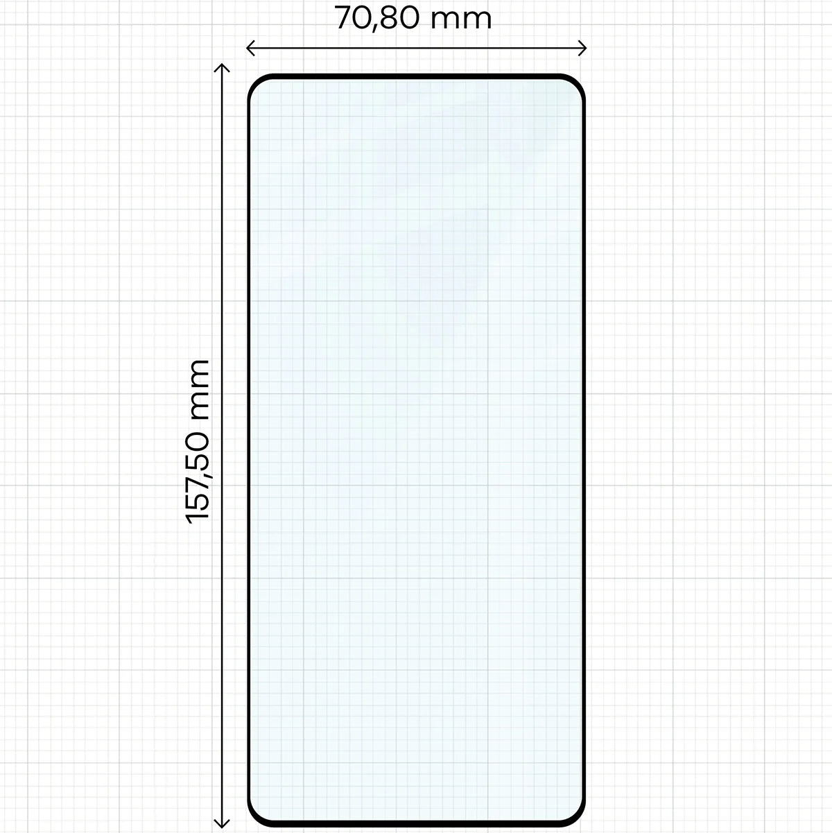 Gehärtetes Glas für Xiaomi POCO F5, Bizon Glass Edge Duo, Schwarzer Rahmen, 2 Stück