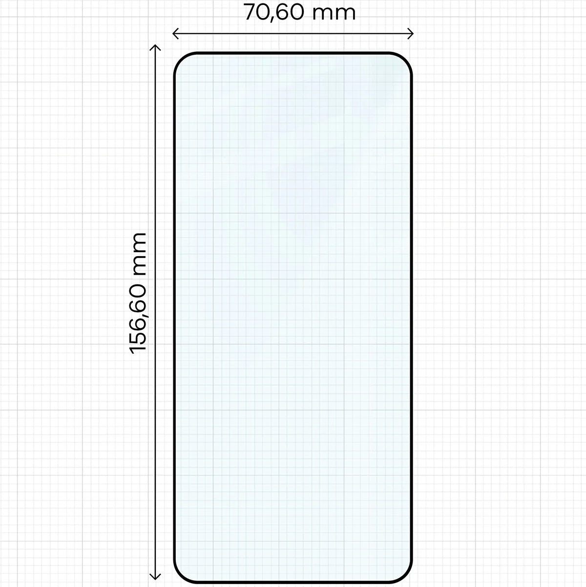 Gehärtetes Glas für Xiaomi POCO X6 Pro / X7 Pro, Bizon Glass Edge Duo, Schwarzer Rahmen, 2 Stück
