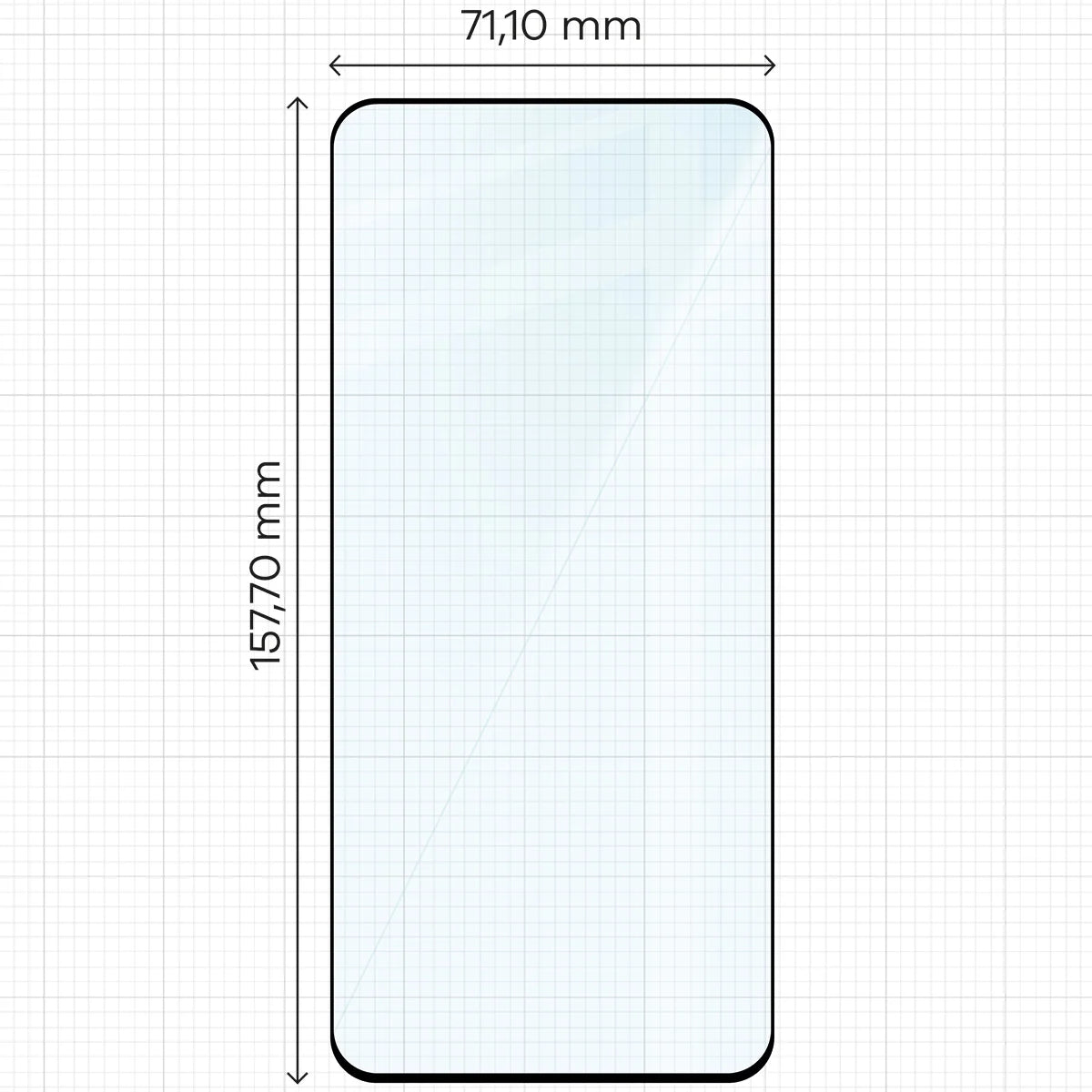 Gehärtetes Glas für Xiaomi Redmi Note 14 4G / 5G / POCO M7 Pro 5G, Bizon Glass Edge Duo, Schwarzer Rahmen, 2 Stück