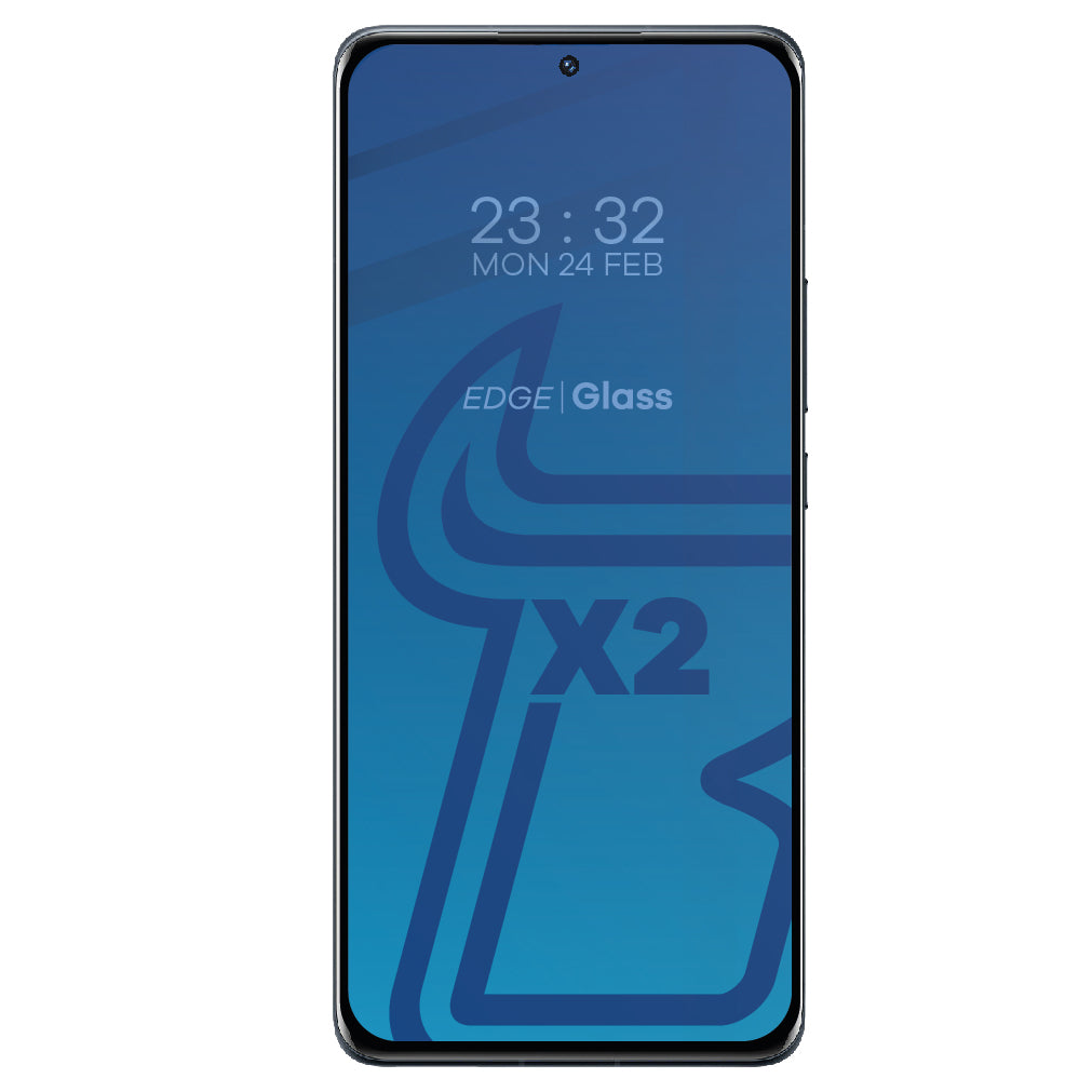 Gehärtetes Glas Bizon Glass Edge 3D - 2 Stück + Kameraschutz für Xiaomi 12 Pro, Schwarz