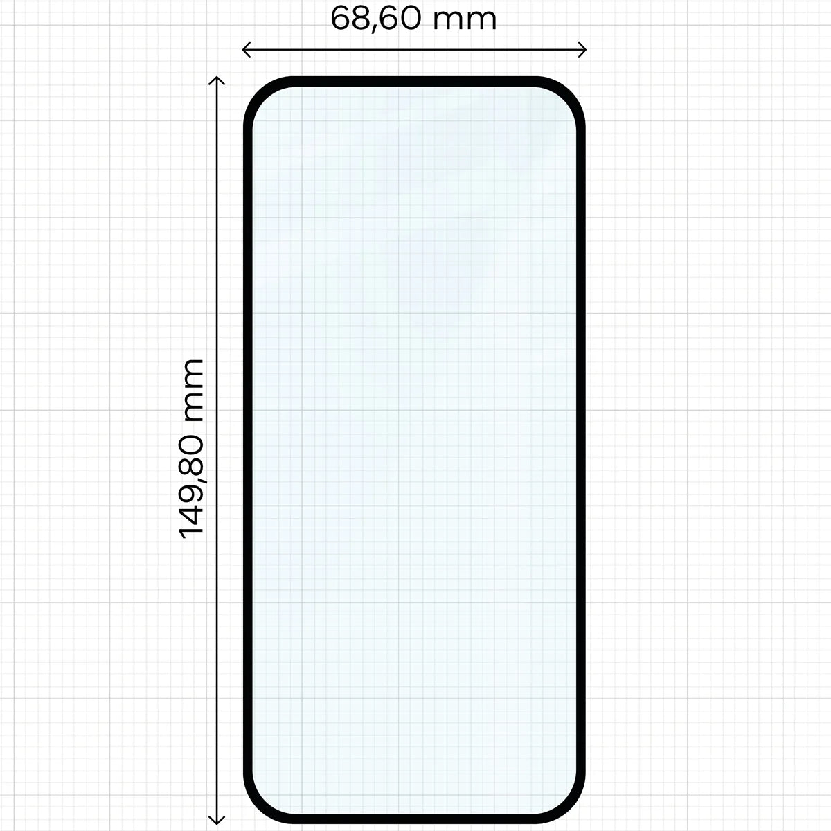 Gehärtetes Glas für Google Pixel 10a, Bizon Glass Edge Duo, Schwarzer Rahmen, 2 Stück