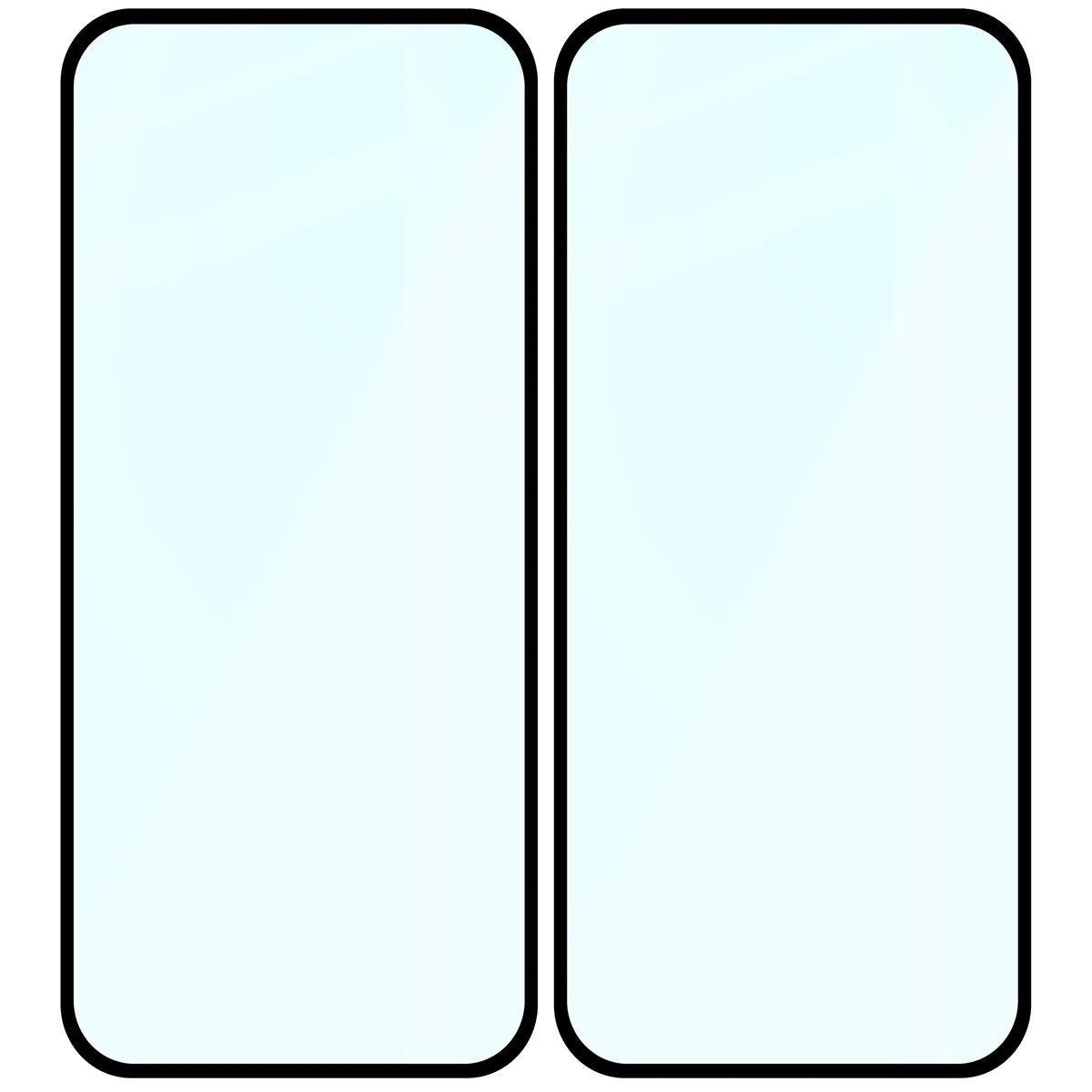 Gehärtetes Glas für Google Pixel 10a, Bizon Glass Edge Duo, Schwarzer Rahmen, 2 Stück