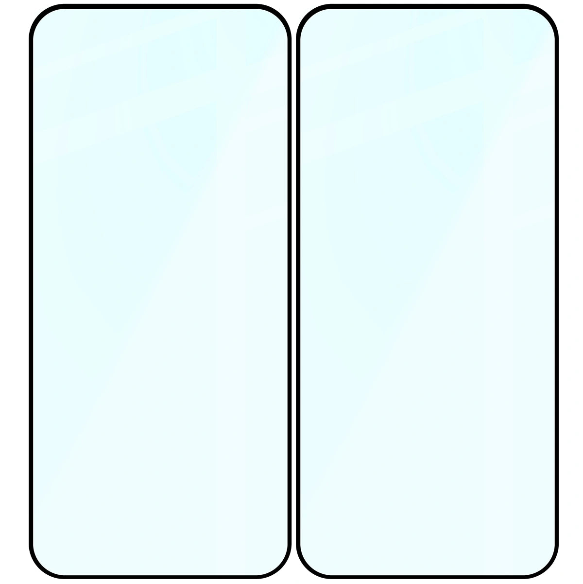 Gehärtetes Glas für Honor Magic8 Lite, Bizon Glass Edge Duo, Schwarzer Rahmen, 2 Stück