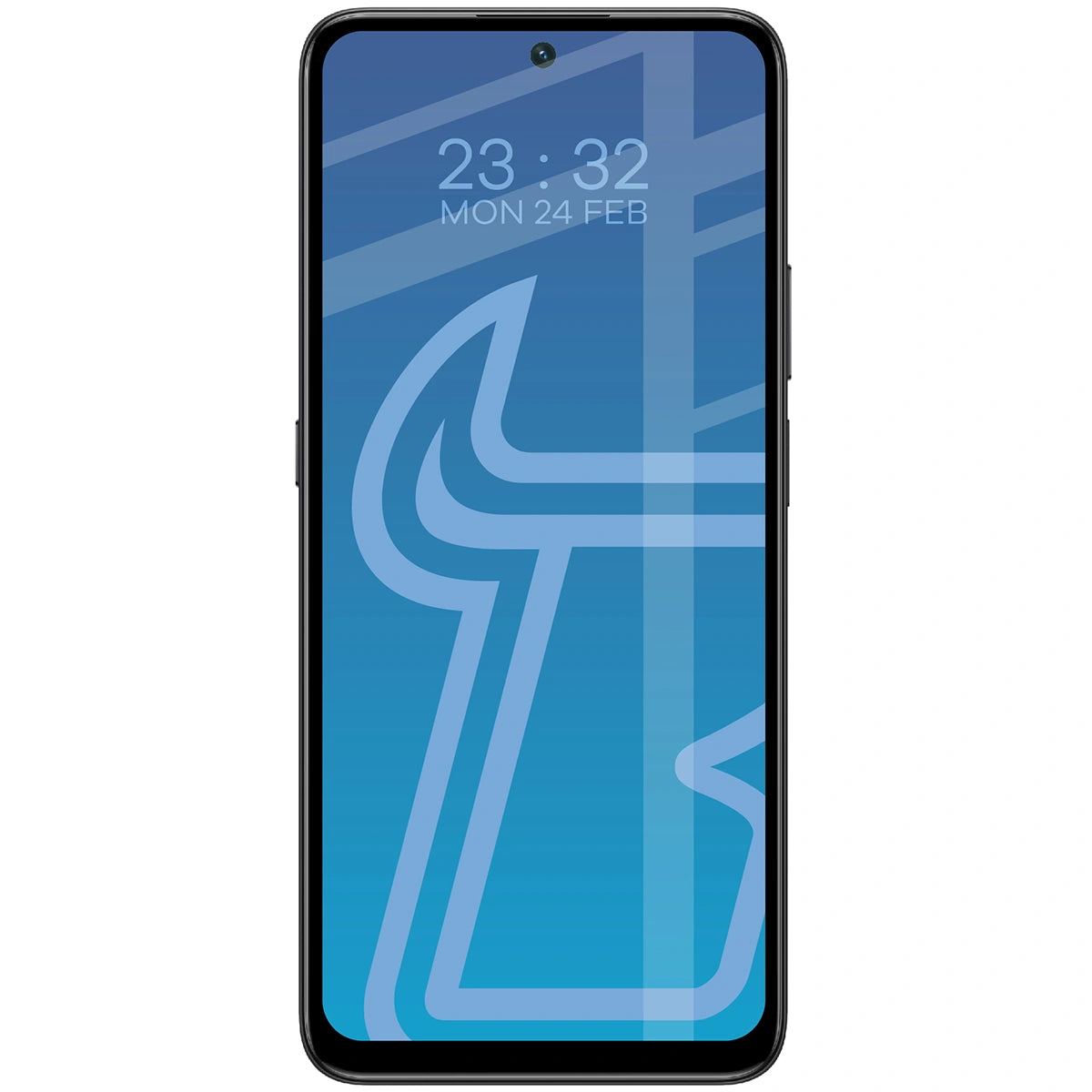 Gehärtetes Glas für Honor X7d / Honor 400 Smart, Bizon Glass Edge Duo, Schwarzer Rahmen, 2 Stück