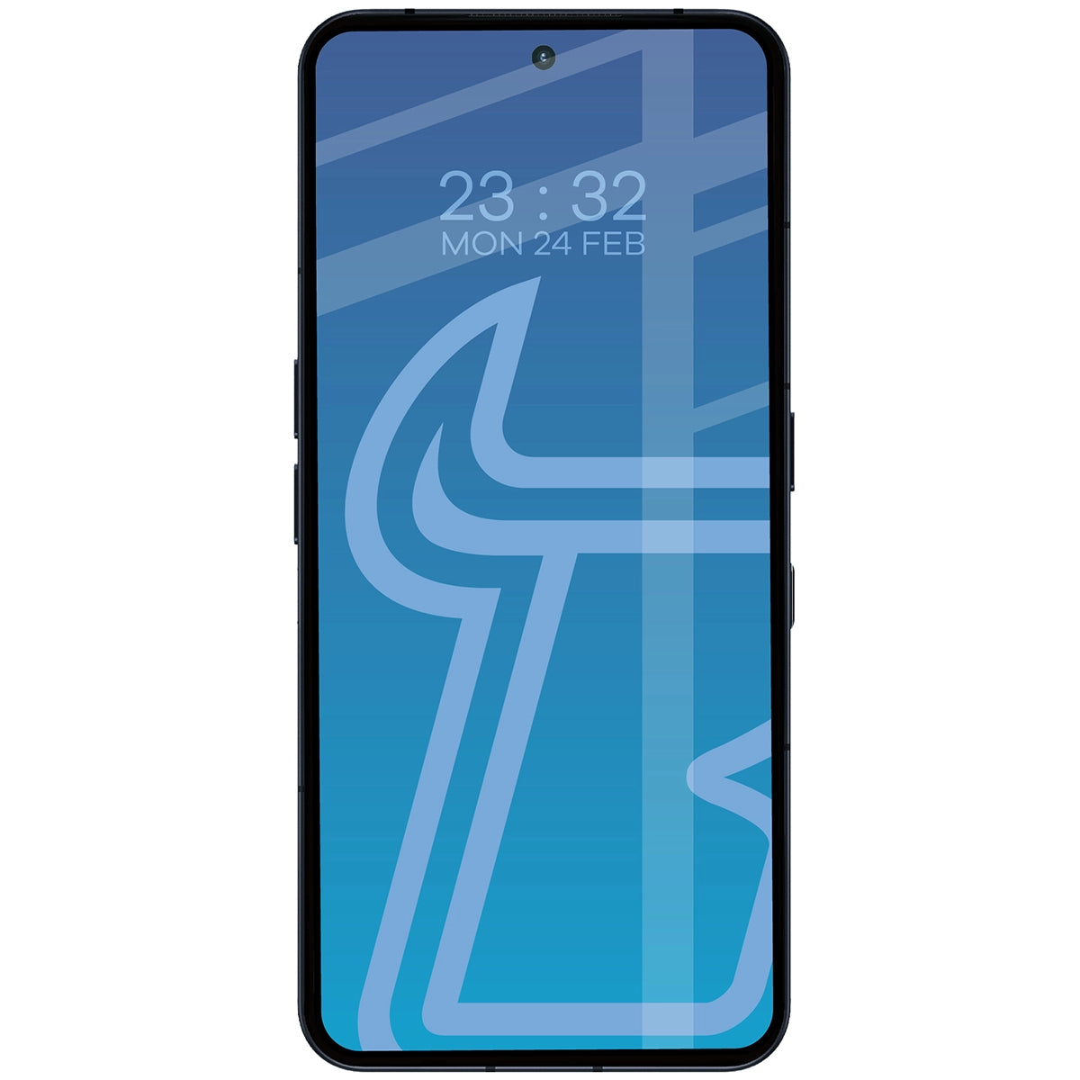 Gehärtetes Glas für Nothing Phone (3), Bizon Glass Edge Duo, Schwarzer Rahmen, 2 Stück (3/4)