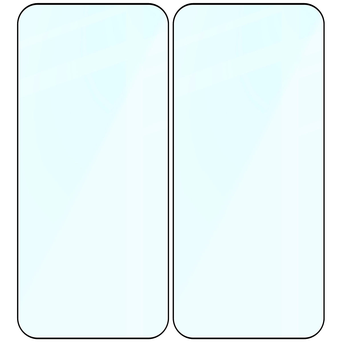 Gehärtetes Glas für OnePlus 15, Bizon Glass Edge Duo, Schwarzer Rahmen, 2 Stück