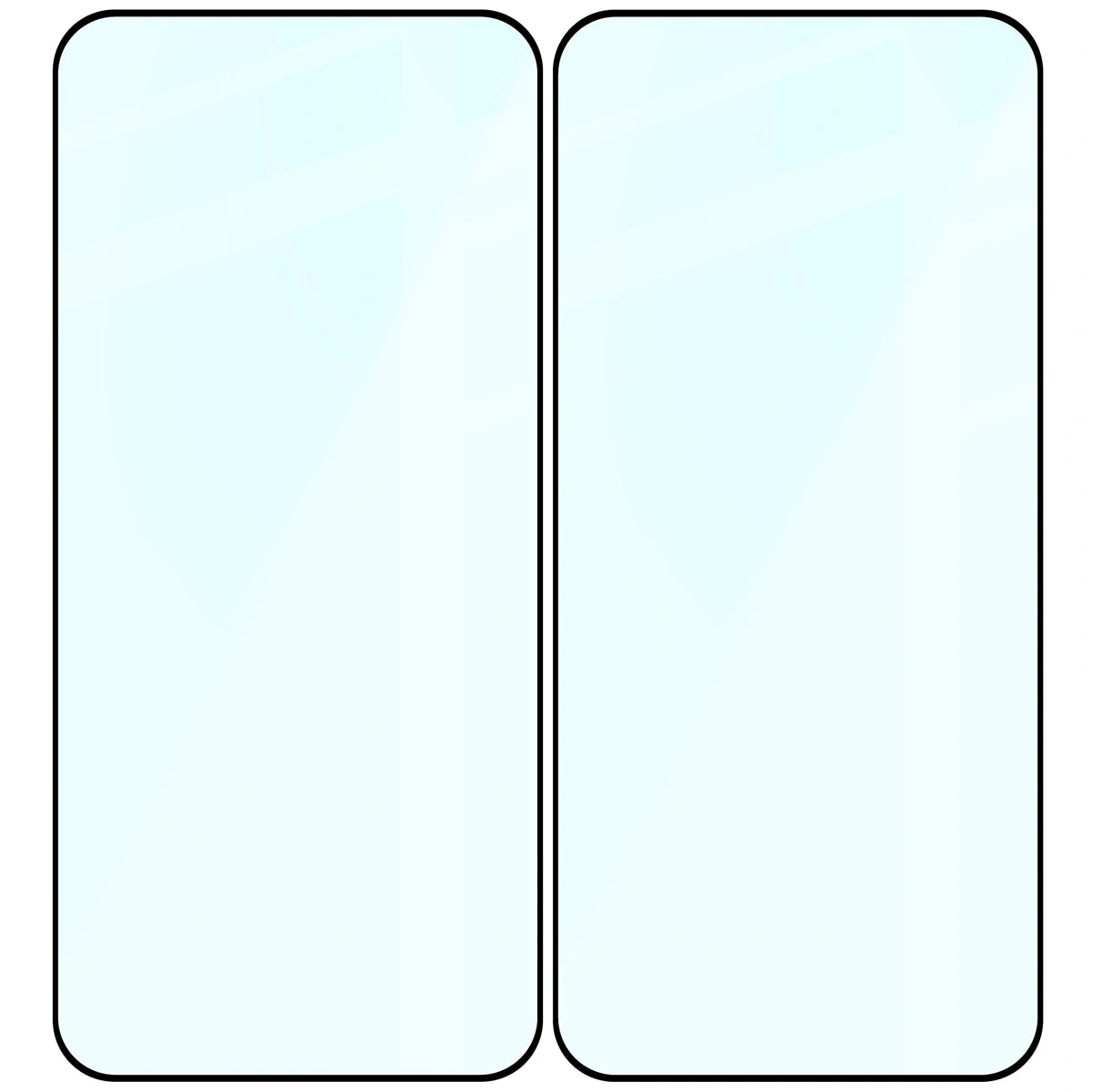 Gehärtetes Glas für OnePlus 15R, Bizon Glass Edge Duo, Schwarzer Rahmen, 2 Stück