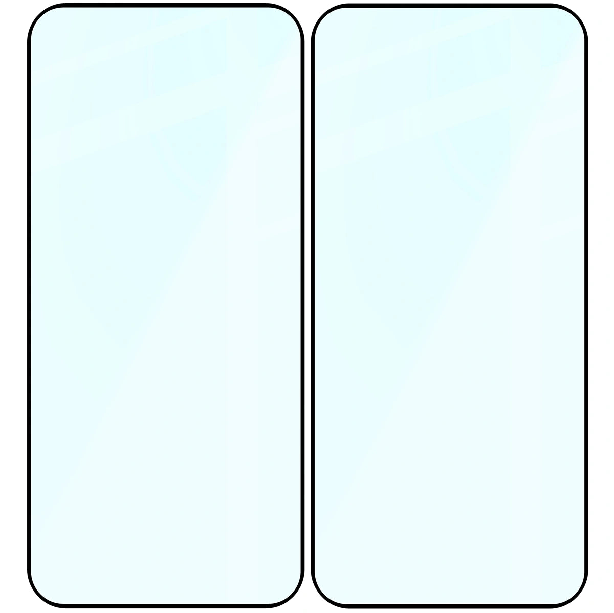 Gehärtetes Glas für Oppo Reno 15 / 15 F / 15 FS / A6 Pro 5G, Bizon Glass Edge Duo, Schwarzer Rahmen, 2 Stück