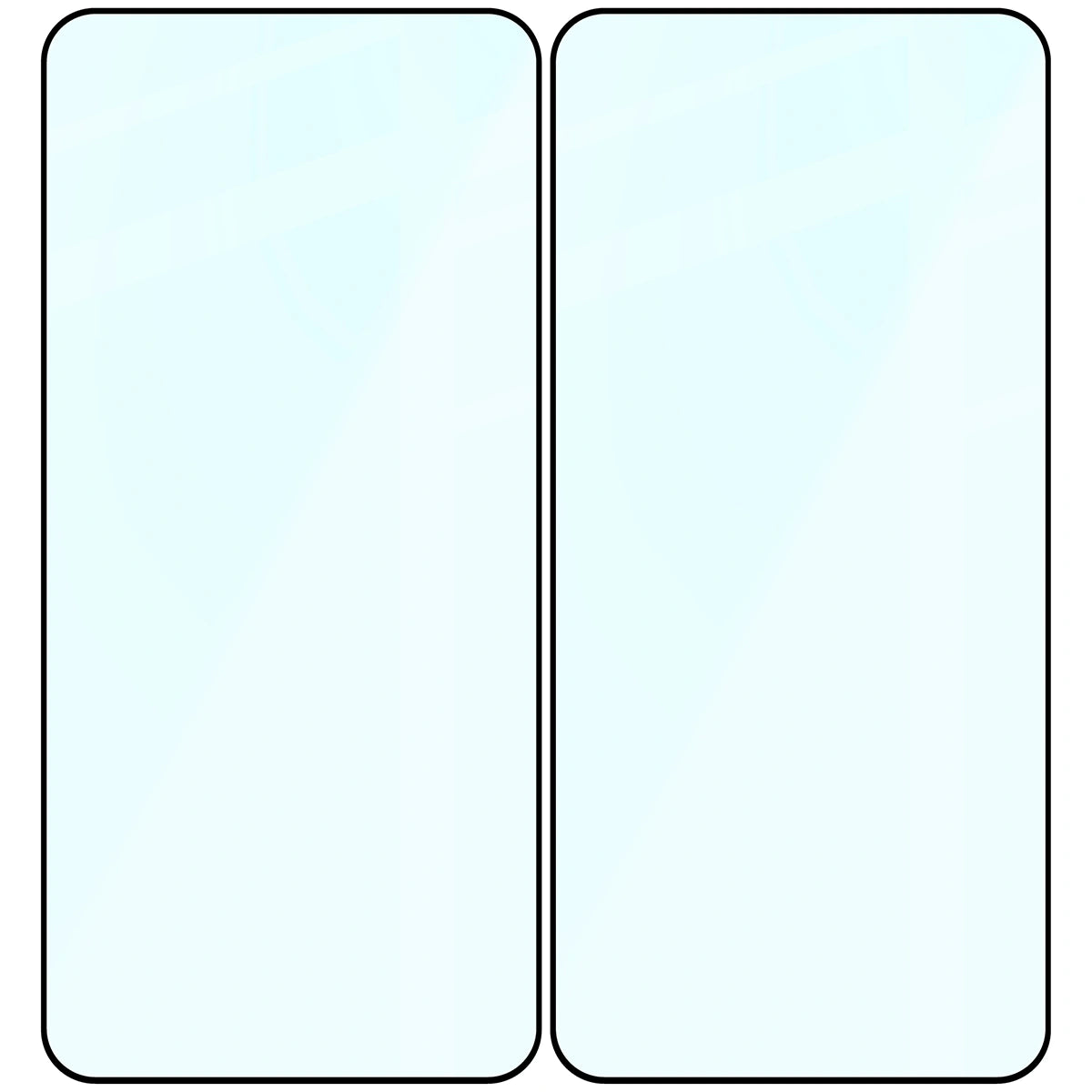 Gehärtetes Glas für Galaxy A57 5G, Bizon Glass Edge Duo, Schwarzer Rahmen, 2 Stück