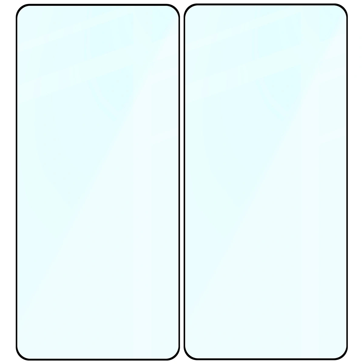 Gehärtetes Glas für Galaxy S26, Bizon Glass Edge Duo, Schwarzer Rahmen, 2 Stück