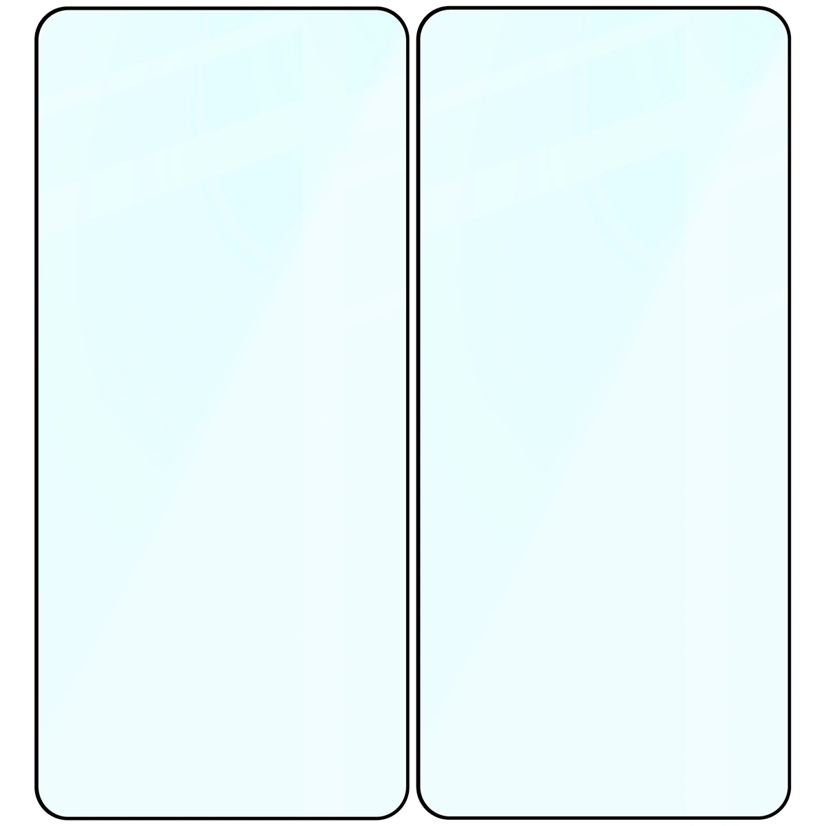 Gehärtetes Glas für Galaxy S26 Plus, Bizon Glass Edge Duo, Schwarzer Rahmen, 2 Stück