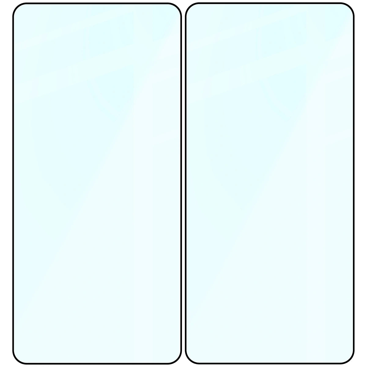 Gehärtetes Glas für Galaxy S26 Ultra, Bizon Glass Edge Duo, Schwarzer Rahmen, 2 Stück