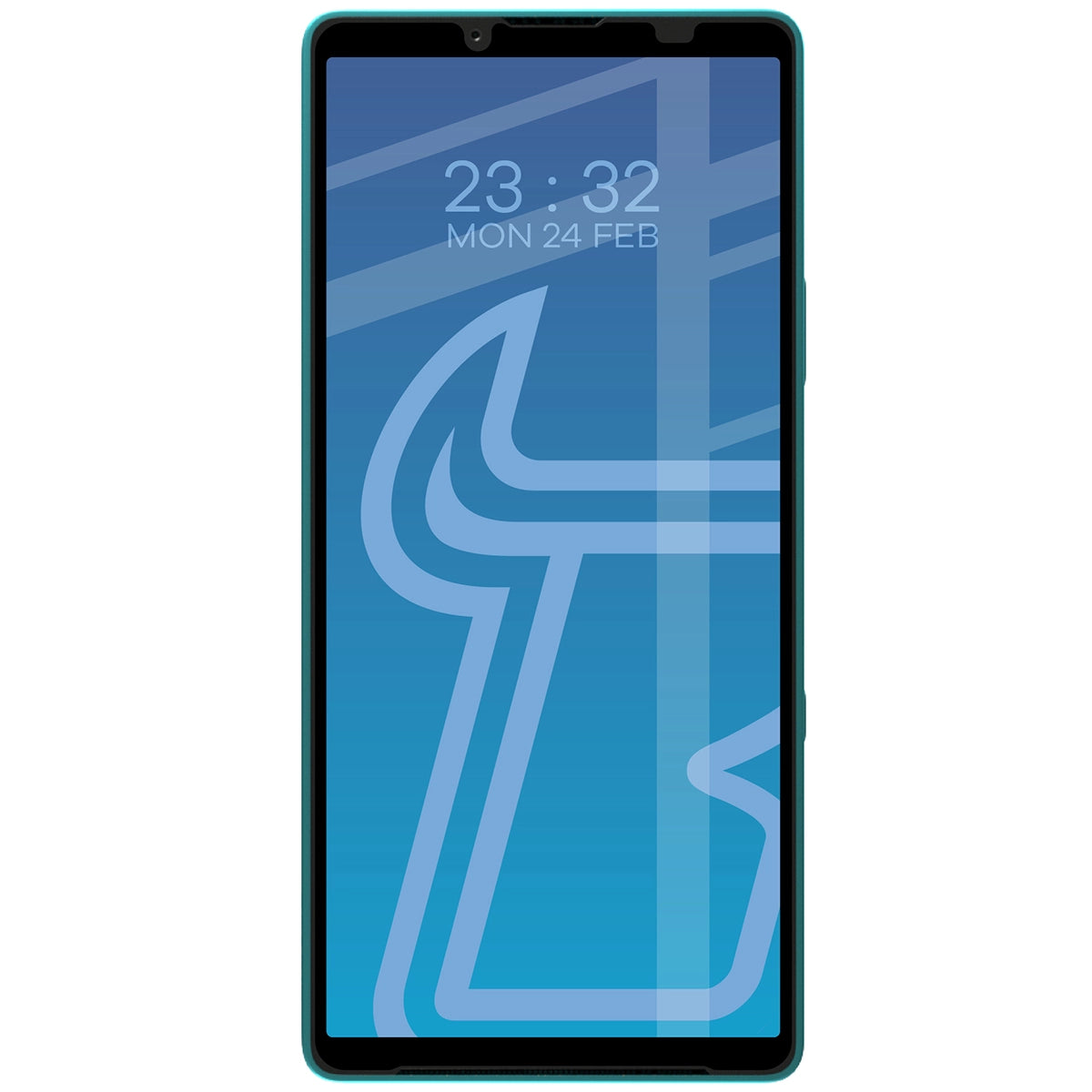 Gehärtetes Glas für Sony Xperia 10 VIII / VII, Bizon Glass Edge Duo, Schwarzer Rahmen, 2 Stück (3/4)