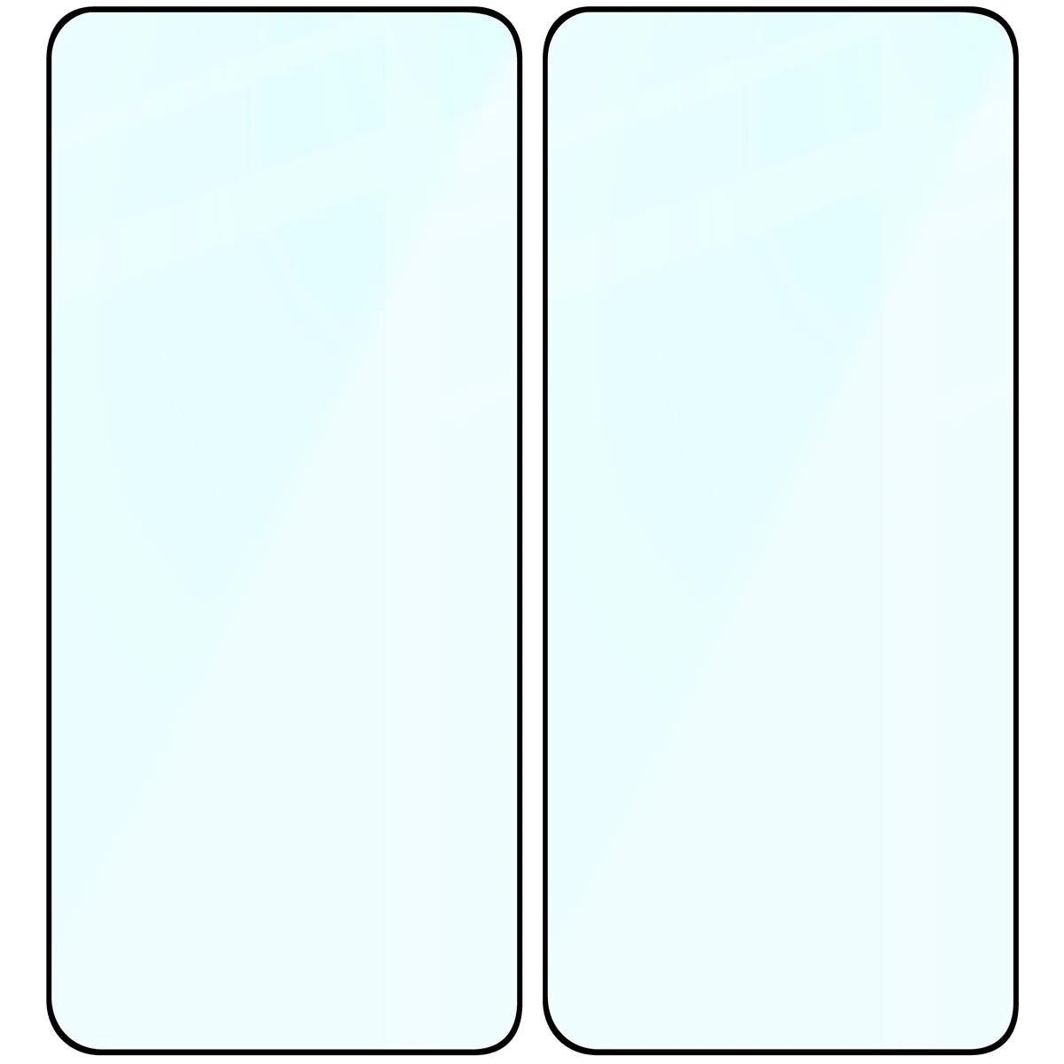 Gehärtetes Glas für Vivo X300 Ultra, Bizon Glass Edge Duo, Schwarzer Rahmen, 2 Stück