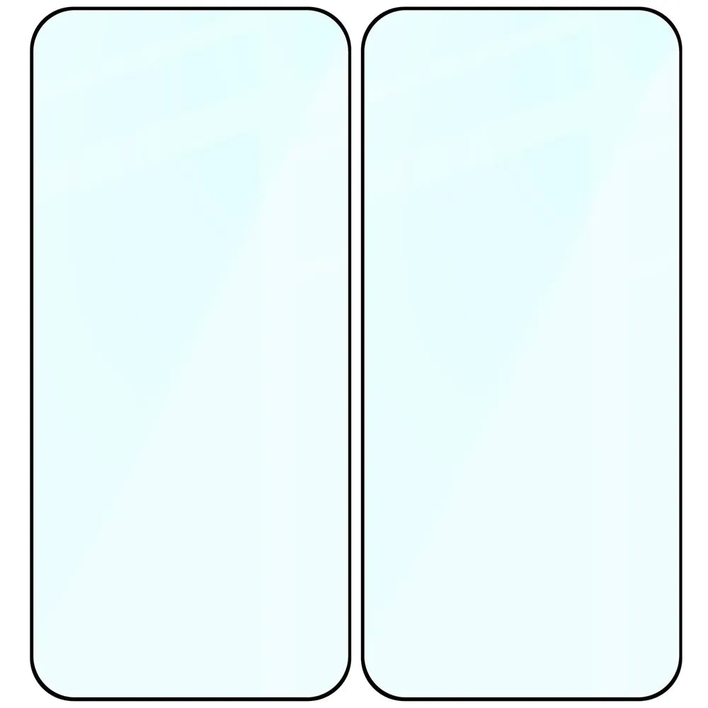 Gehärtetes Glas für Vivo X500 Pro, Bizon Glass Edge Duo, Schwarzer Rahmen, 2 Stück (4/4)