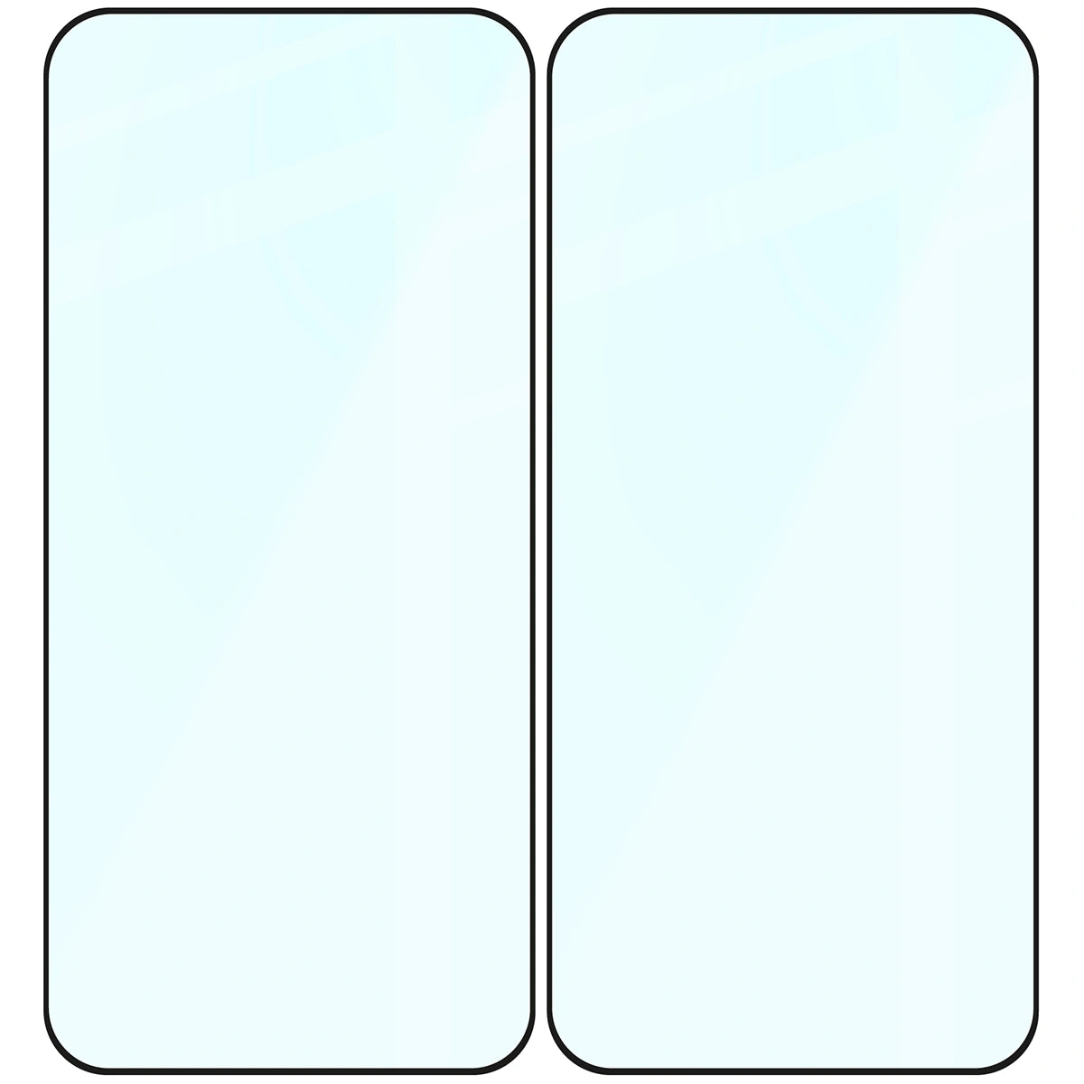 Gehärtetes Glas für Xiaomi POCO F8 Pro, Bizon Glass Edge Duo, Schwarzer Rahmen, 2 Stück