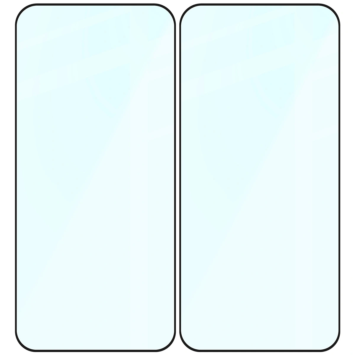 Gehärtetes Glas für Xiaomi POCO F8 Ultra, Bizon Glass Edge Duo, Schwarzer Rahmen, 2 Stück