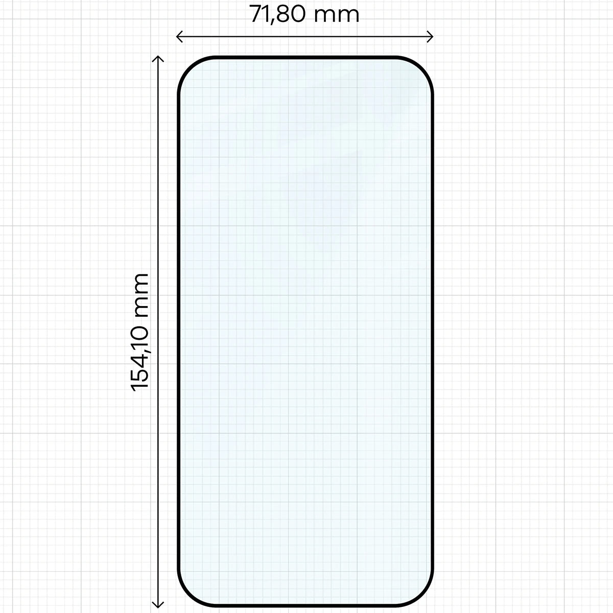 Gehärtetes Glas für Xiaomi POCO F9 Pro, Bizon Glass Edge Duo, Schwarzer Rahmen, 2 Stück (2/4)