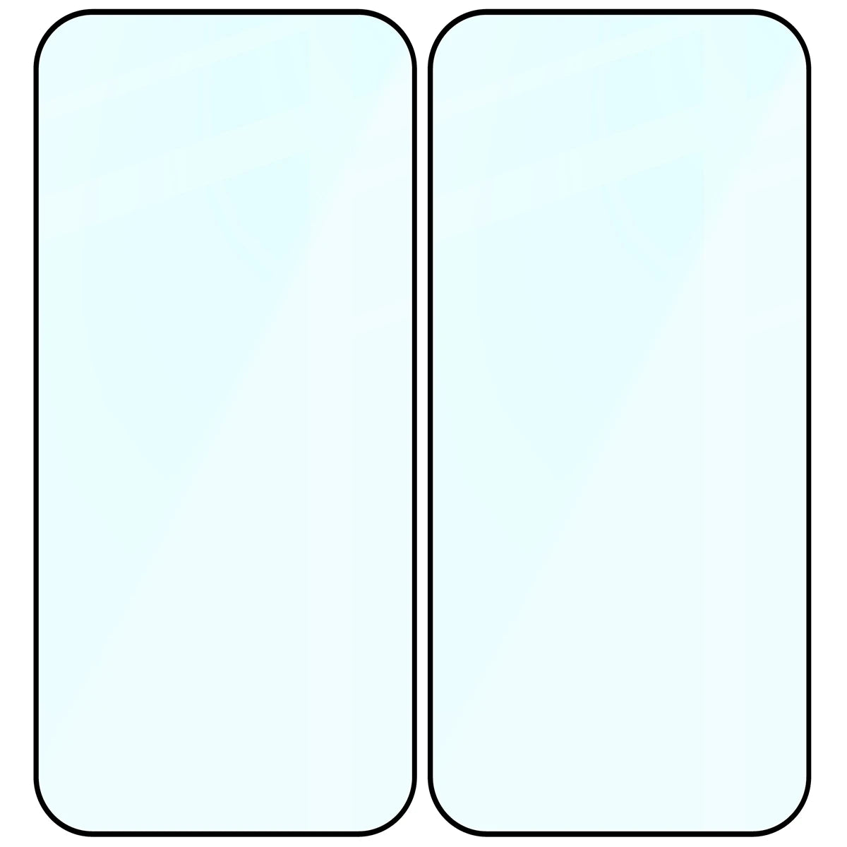 Gehärtetes Glas für Xiaomi POCO F9 Pro, Bizon Glass Edge Duo, Schwarzer Rahmen, 2 Stück (4/4)