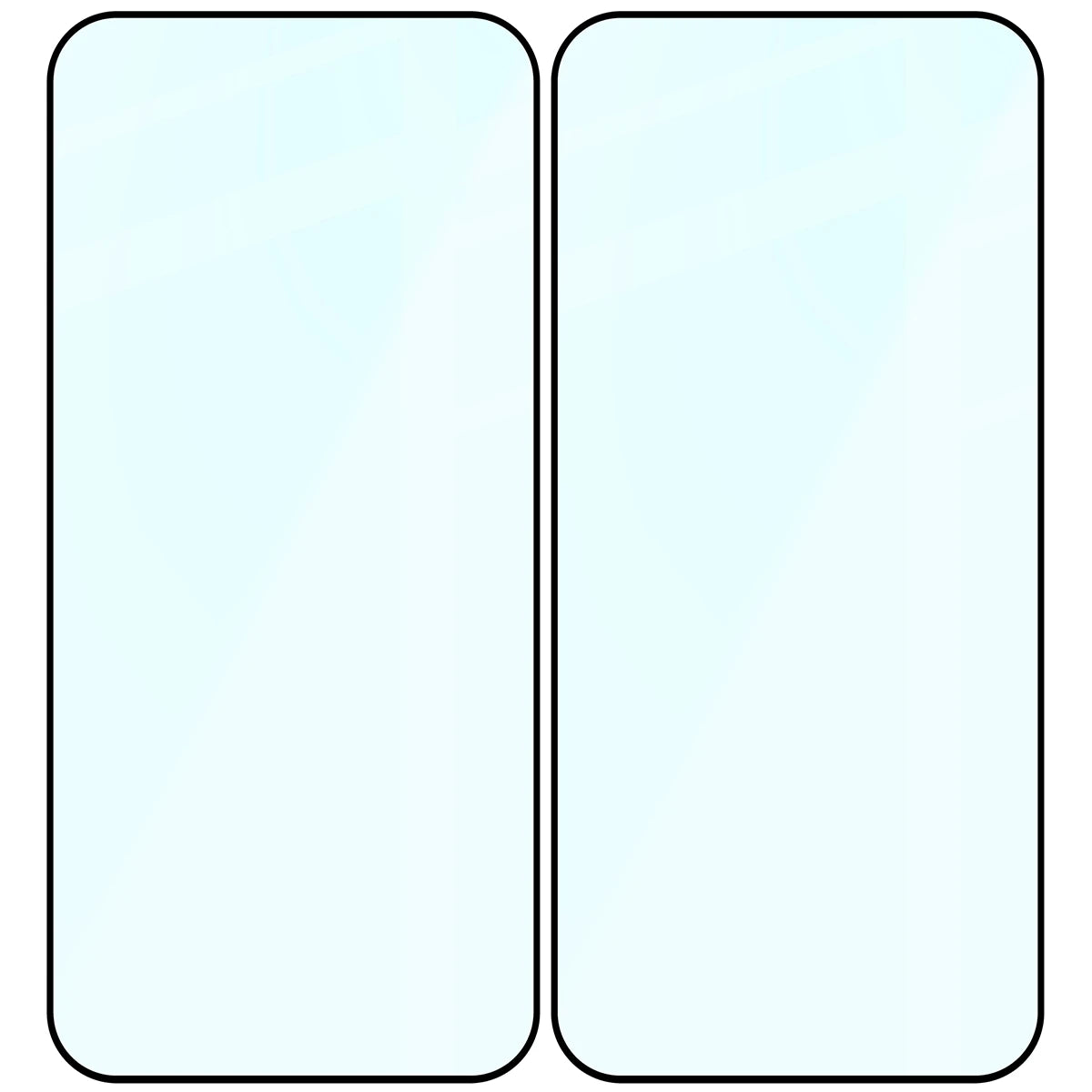 Gehärtetes Glas für Xiaomi POCO F9 Ultra, Bizon Glass Edge Duo, Schwarzer Rahmen, 2 Stück (4/4)
