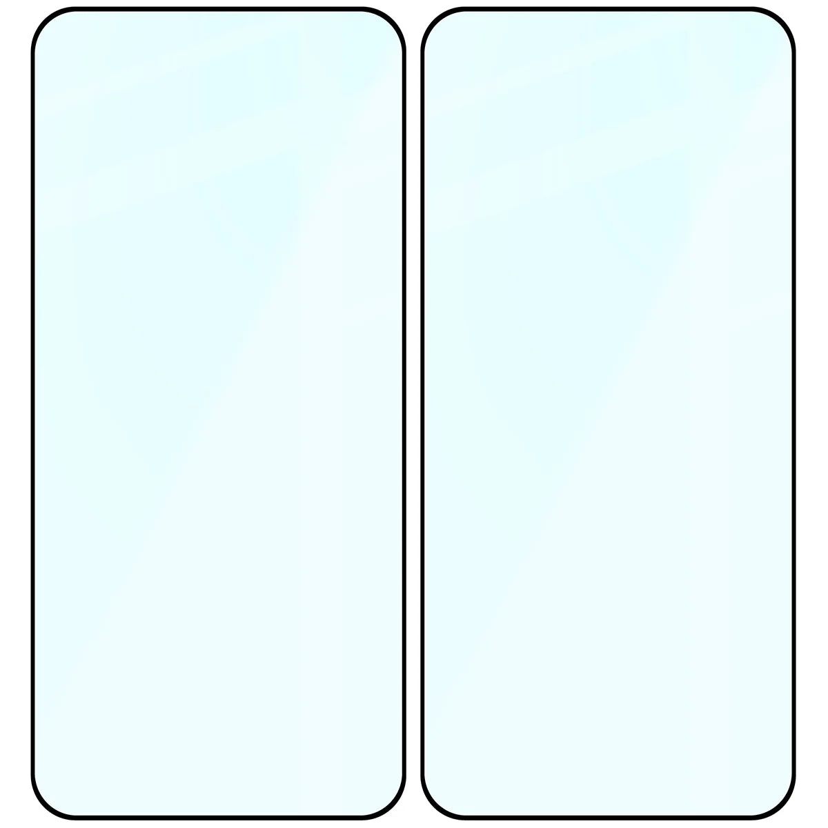 Gehärtetes Glas für Xiaomi POCO X8 Pro Max, Bizon Glass Edge Duo, Schwarzer Rahmen, 2 Stück