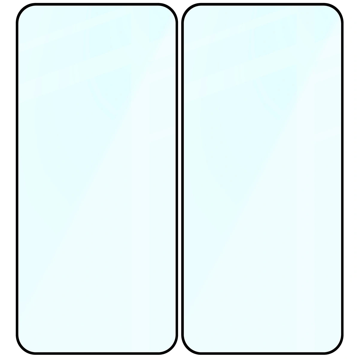 Gehärtetes Glas für Xiaomi Redmi Note 15 Pro 5G, Bizon Glass Edge Duo, Schwarzer Rahmen, 2 Stück