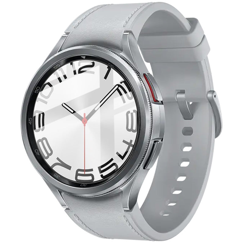 Hybrides Glas Bizon Glass Watch Edge Hybrid für Galaxy Watch 6 Classic 47 mm, Schwarz