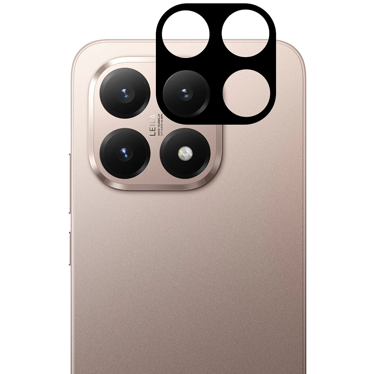 Gehärtetes Glas - 2 Stück + Kameraschutz für Xiaomi 15T, Bizon Glass Edge Pack, Schwarz
