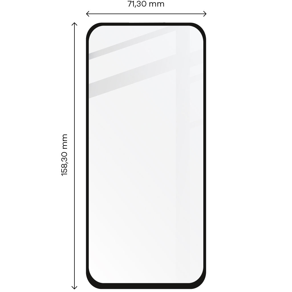Gehärtetes Glas Bizon Glass Edge CF - 2 Stück + Kameraschutz, Xiaomi Redmi Note 9S / 9 Pro / 9 Pro Max, schwarzer Rahmen