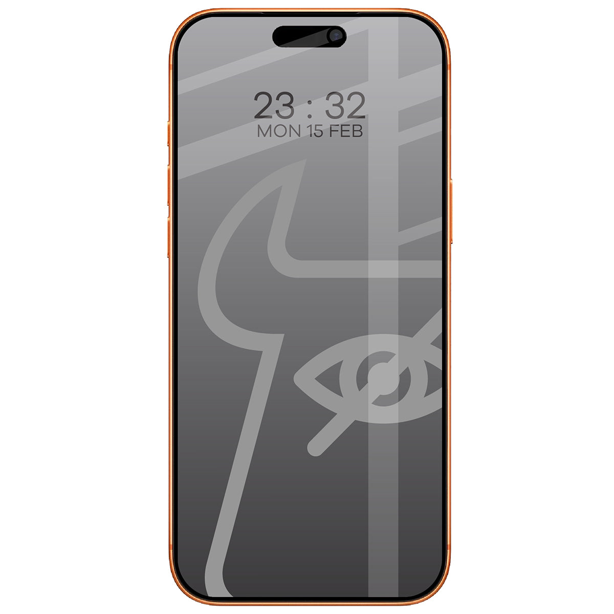 Gehärtetes Glas mit Privatschutzfilter für iPhone 17 Pro Max, Bizon Glass Edge Shadow, getönt mit schwarzer Rahmen