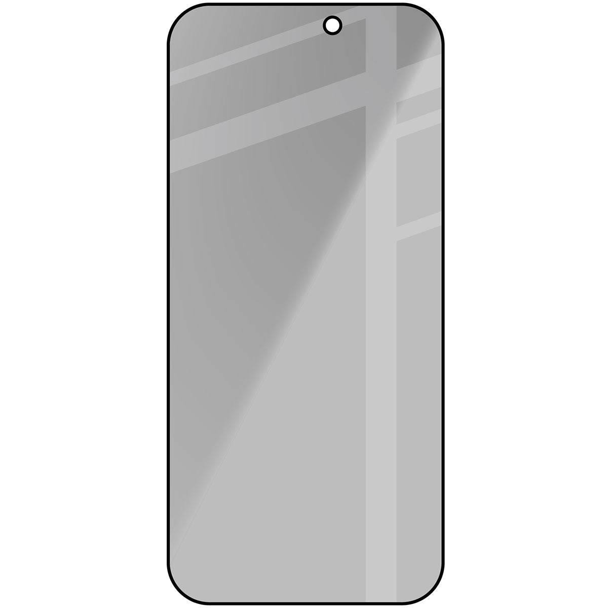 Gehärtetes Glas mit Privatschutzfilter für iPhone 17 Pro Max, Bizon Glass Edge Shadow, getönt mit schwarzer Rahmen
