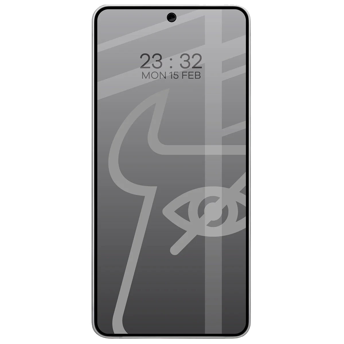Gehärtetes Glas mit Privatschutzfilter für Galaxy S26 Ultra, Bizon Glass Edge Shadow, getönt mit schwarzer Rahmen