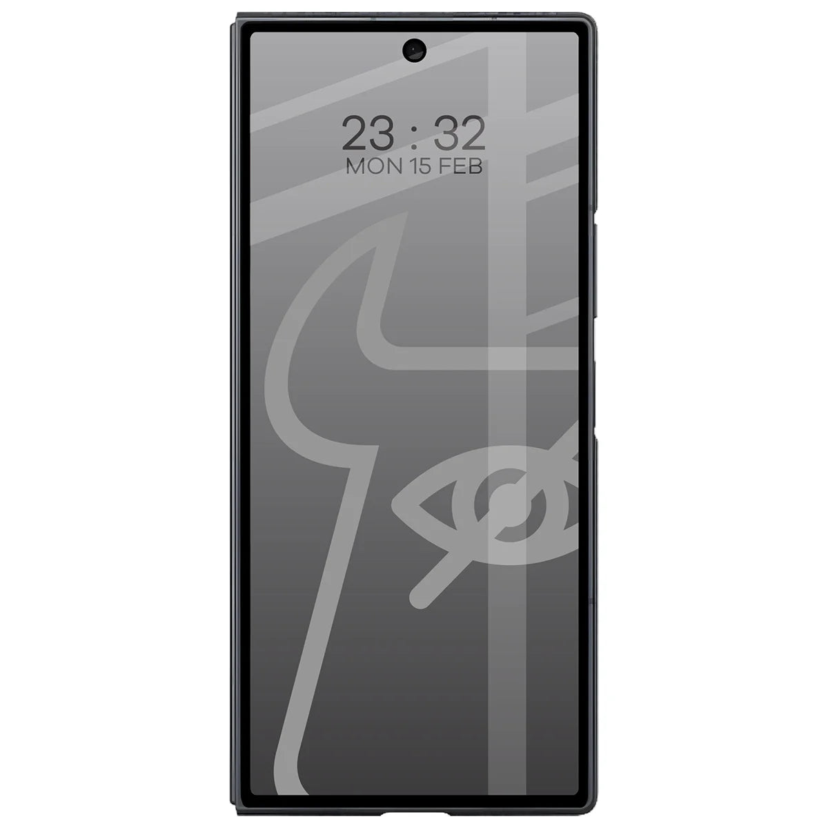 Gehärtetes Glas mit Privatschutzfilter für Galaxy Z Fold8 Ultra, Bizon Glass Edge Shadow, getönt mit schwarzer Rahmen (4/4)