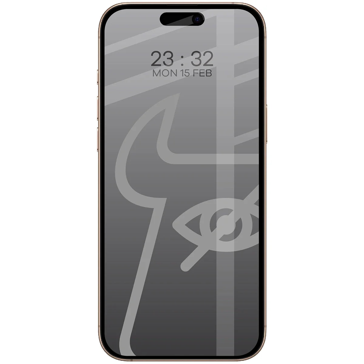 Gehärtetes Glas mit Privatschutzfilter für iPhone 16 Pro Max, Bizon Glass Edge Shadow Duo, getönt mit schwarzer Rahmen, 2 Stück