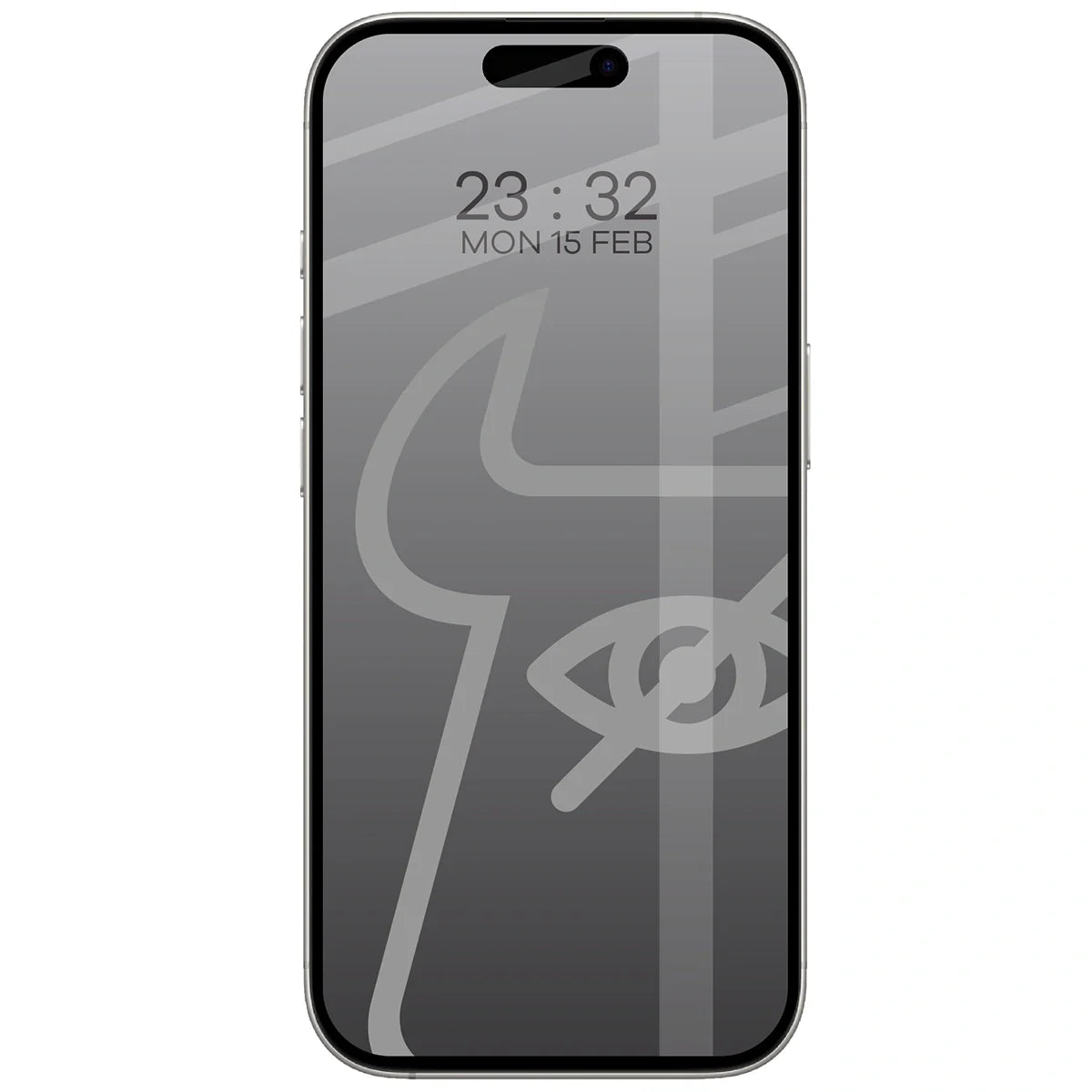 Gehärtetes Glas mit Privatschutzfilter für iPhone 17 / 17 Pro / 16 Pro, Bizon Glass Edge Shadow Duo, getönt mit schwarzer Rahmen, 2 Stück