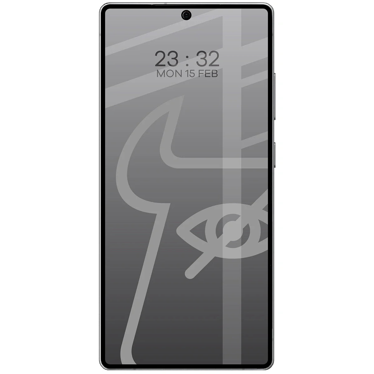 Gehärtetes Glas mit Privatschutzfilter für Galaxy S25 Ultra, Bizon Glass Edge Shadow Duo, getönt mit schwarzer Rahmen, 2 Stück