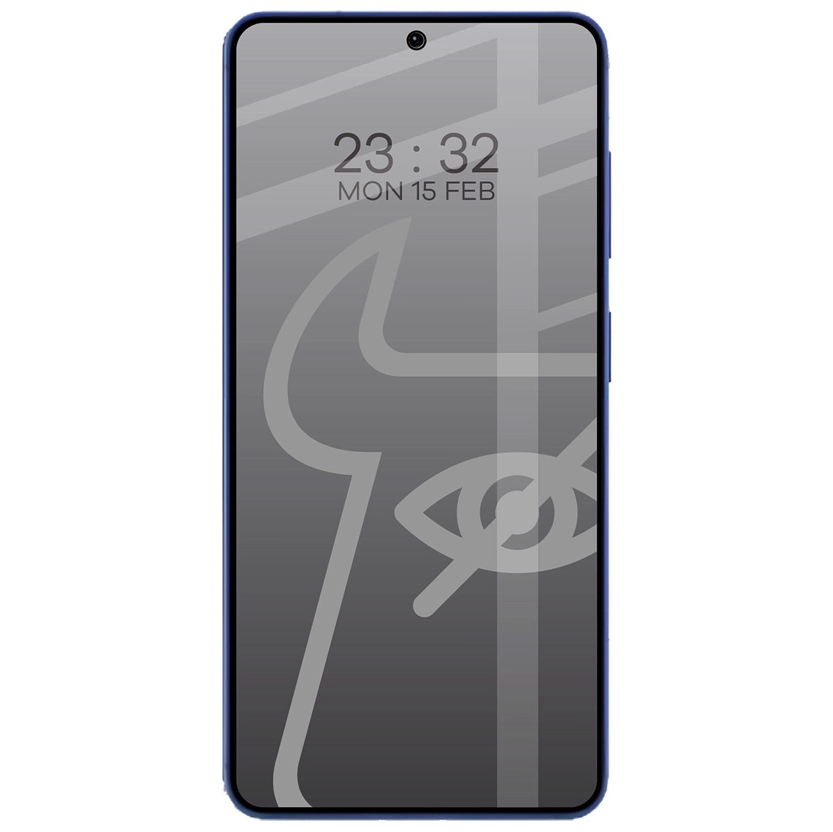 Gehärtetes Glas mit Privatschutzfilter für Galaxy S26, Bizon Glass Edge Shadow Duo, getönt mit schwarzer Rahmen, 2 Stück