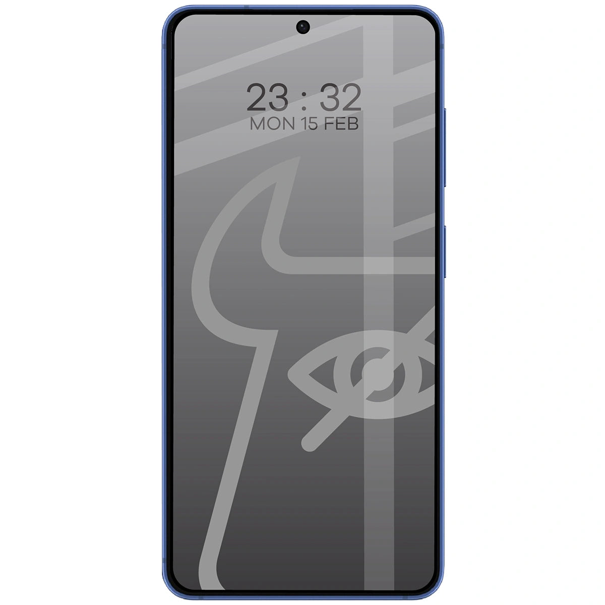 Gehärtetes Glas mit Privatschutzfilter für Galaxy S26 Plus / S25 Edge, Bizon Glass Edge Shadow Duo, getönt mit schwarzer Rahmen, 2 Stück