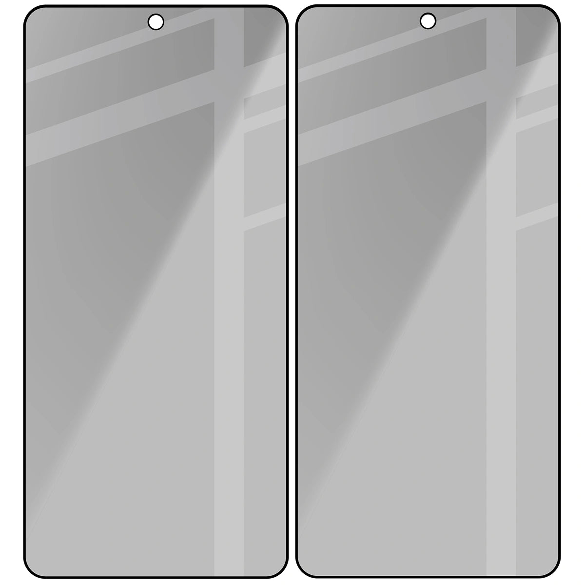 Gehärtetes Glas mit Privatschutzfilter für Galaxy S26 Ultra, Bizon Glass Edge Shadow Duo, getönt mit schwarzer Rahmen, 2 Stück