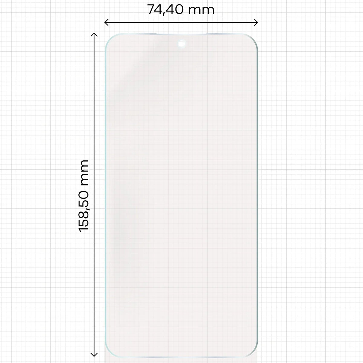 Matte Folie für Galaxy S25 FE, Bizon Glass Film Sun, 1 Stück