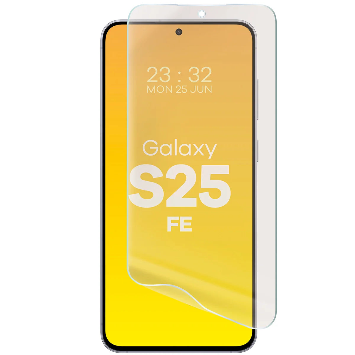 Matte Folie für Galaxy S25 FE, Bizon Glass Film Sun, 1 Stück