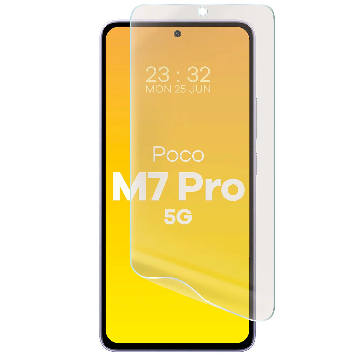 Matte Folie für Xiaomi POCO M7 Pro 5G, Bizon Film Sun, 1 Stück